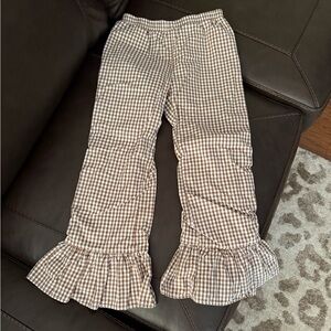 EUC Girls Blank Ruffle Pants sz. 10